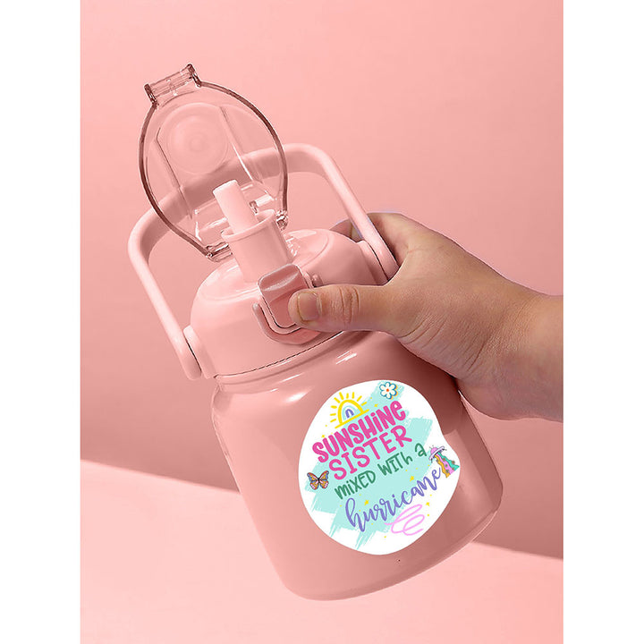 Little Surprise Box DIY Belly Bottle for Sister, Rakhi Gift Edition, Pink, 700ml