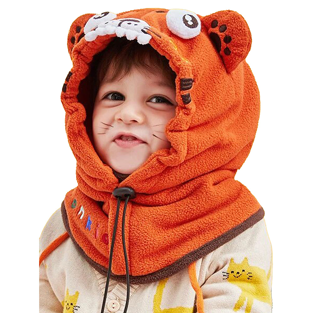 Little Surprise Box  Tiger theme  Fleece Winter Cap covering Mouth, Neck and Head for Minus degree Temperature