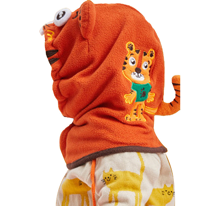 Little Surprise Box  Tiger theme  Fleece Winter Cap covering Mouth, Neck and Head for Minus degree Temperature