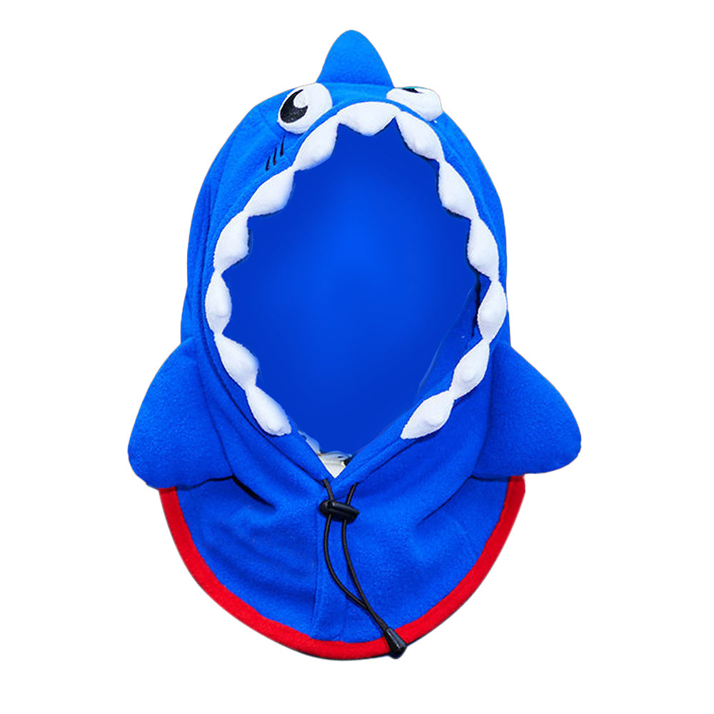 Little Surprise Box Shark Penguin theme Fleece Winter Cap covering Mouth, Neck and Head for Minus degree Temperature