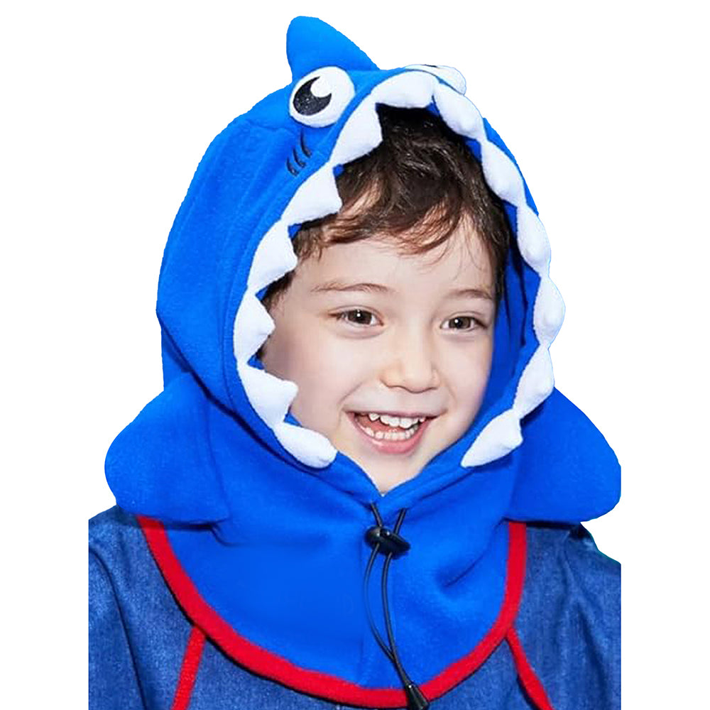 Little Surprise Box Shark Penguin theme Fleece Winter Cap covering Mouth, Neck and Head for Minus degree Temperature