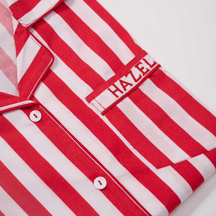 Women Holiday Stripes Pajama Set