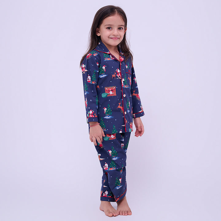 Santa’s Stopover Pajama Set For Kids