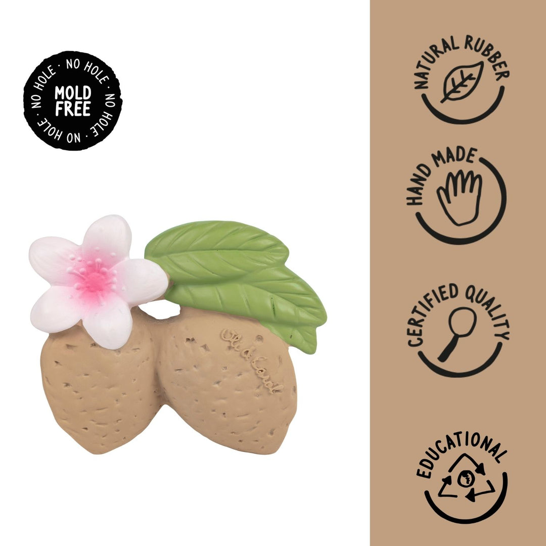 Aly The Almond Natural Rubber Teether