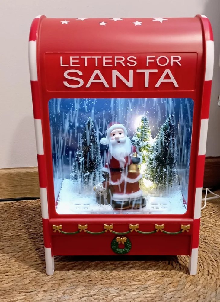 Babble Wrap Light Up Musical Mailbox- Santa in a Snowfall