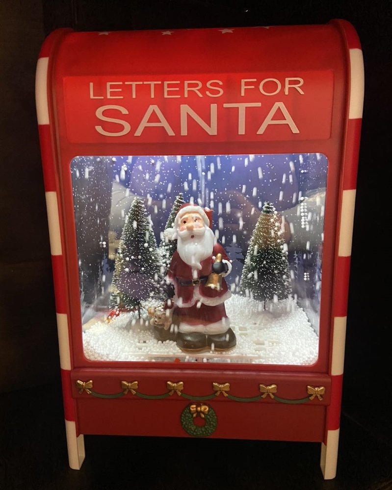 Babble Wrap Light Up Musical Mailbox- Santa in a Snowfall