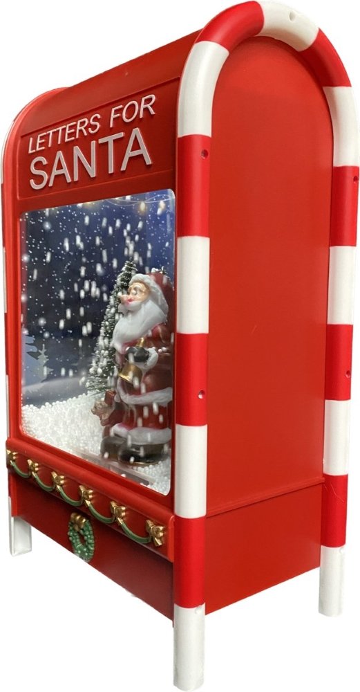 Babble Wrap Light Up Musical Mailbox- Santa in a Snowfall