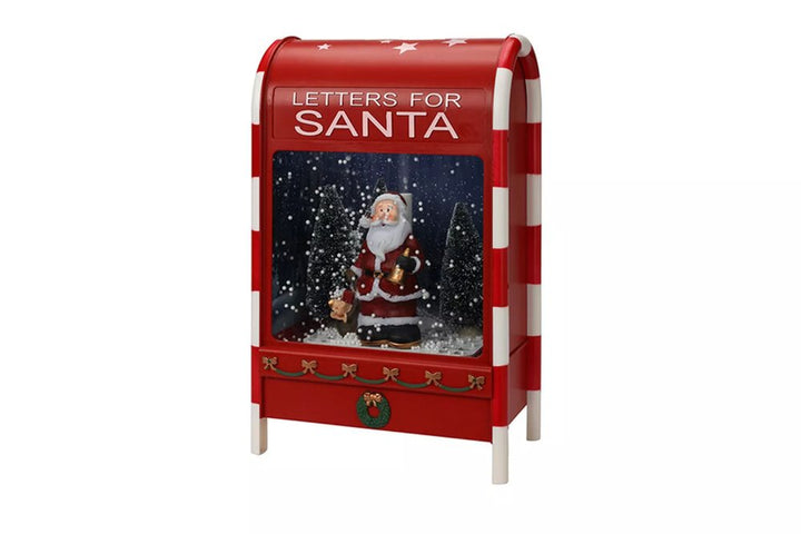 Babble Wrap Light Up Musical Mailbox- Santa in a Snowfall