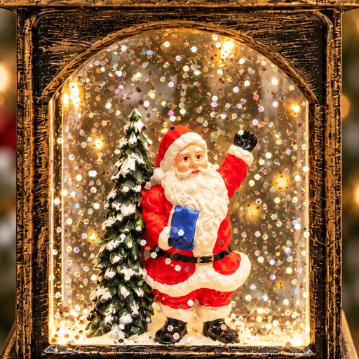 Light Up Santa Lantern Hanging