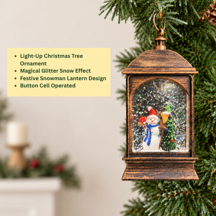 Light Up Snowman Lantern Hanging