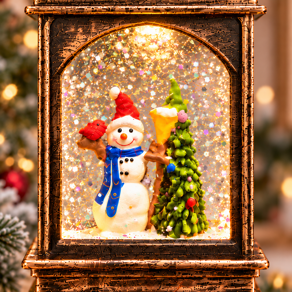 Light Up Snowman Lantern Hanging