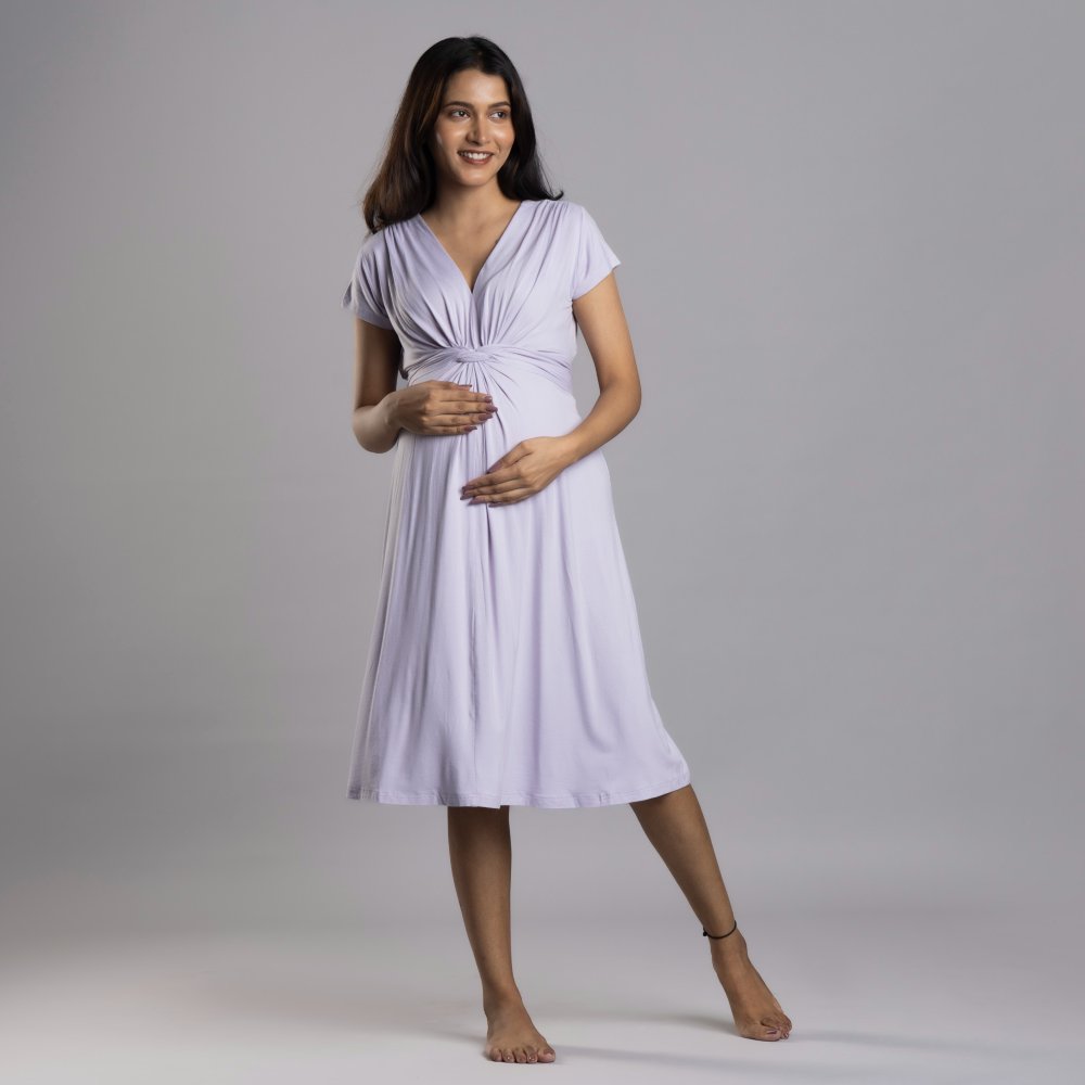 Lilac Maternity Everyday Dress