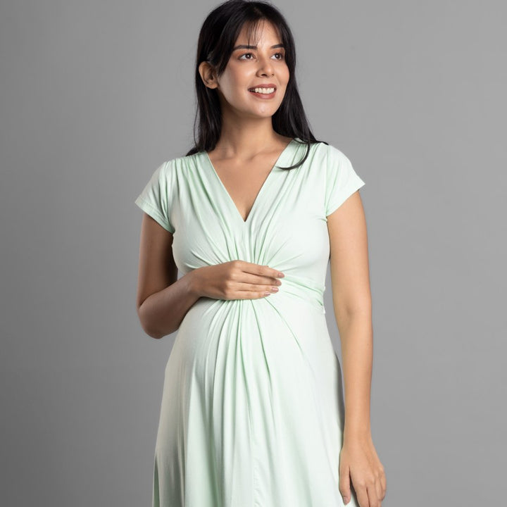 Lime Maternity Everyday Dress