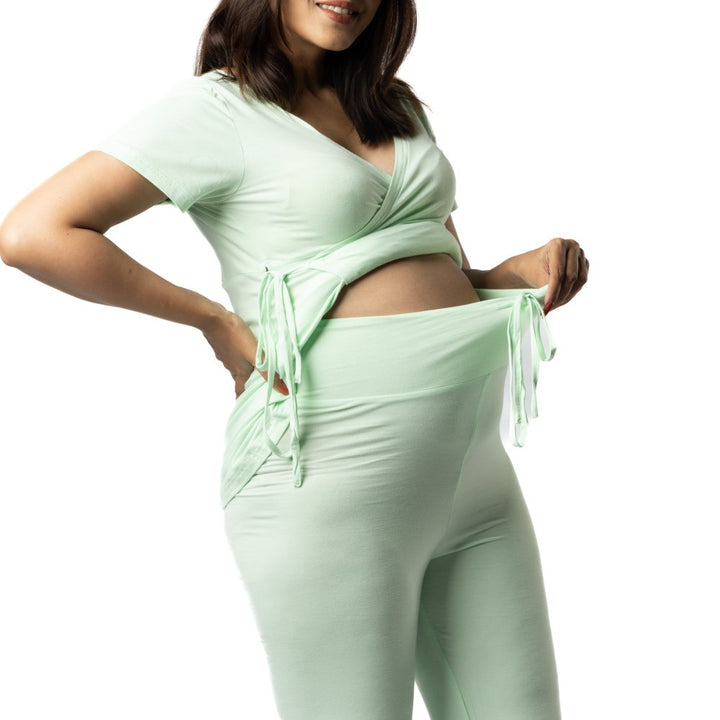 Lime Maternity Wrap Co-Ord Set