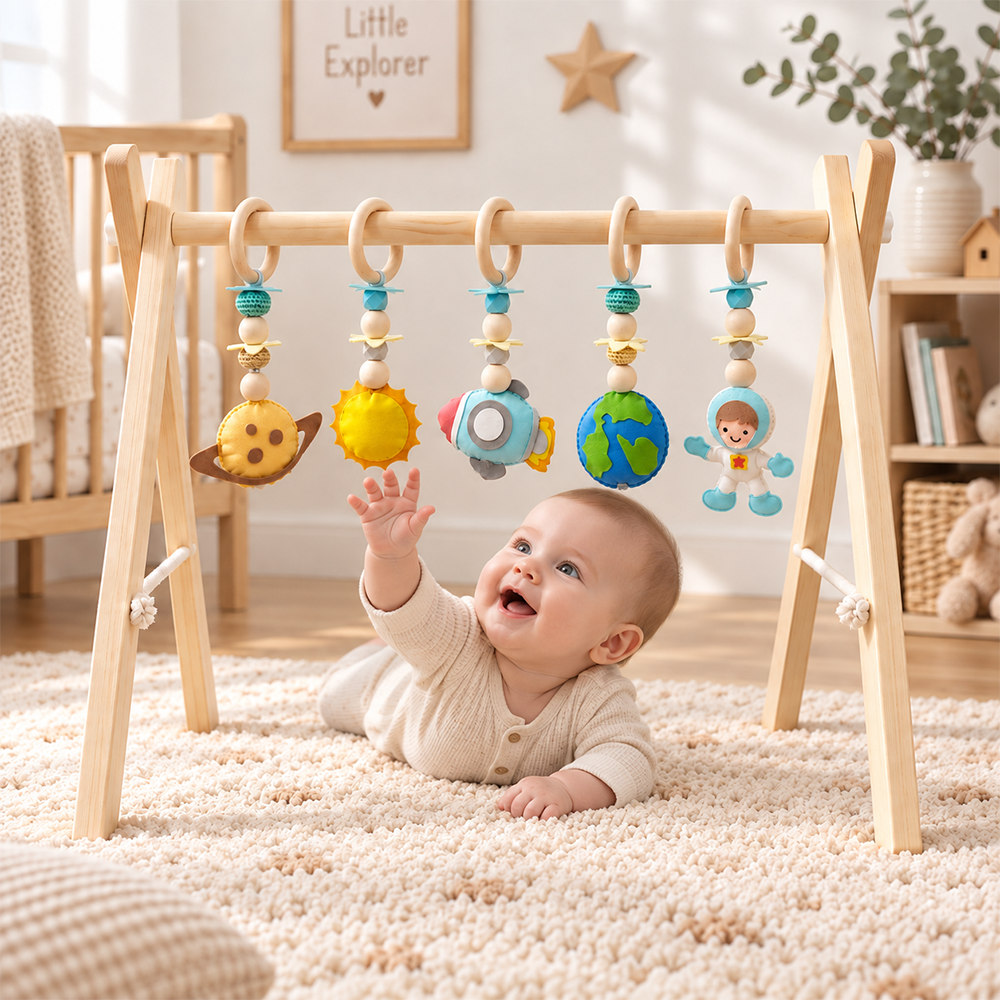 Little Galaxy – Wooden Baby Play Gym 🪐