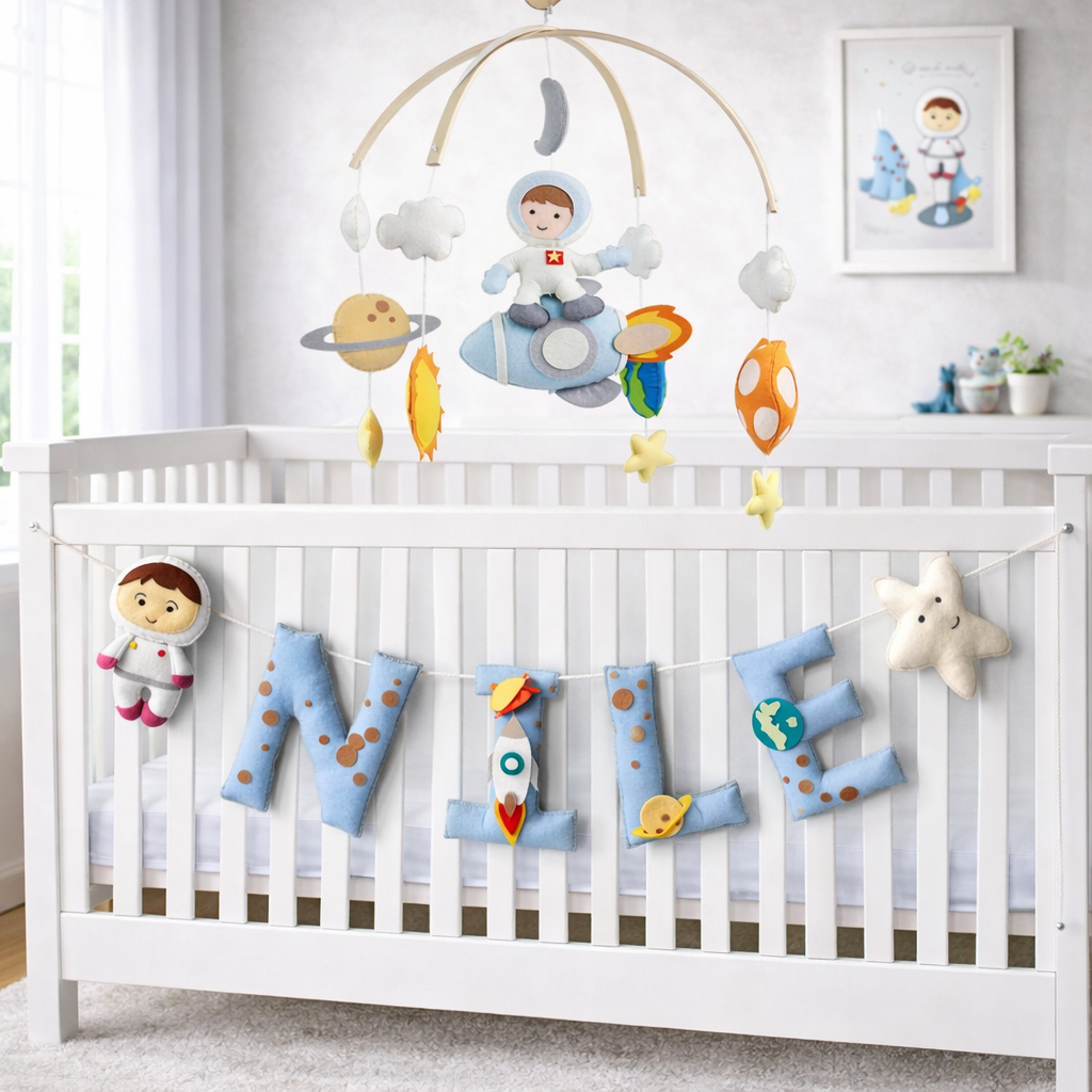 Little Voyager Cot Mobile & Bunting Combo