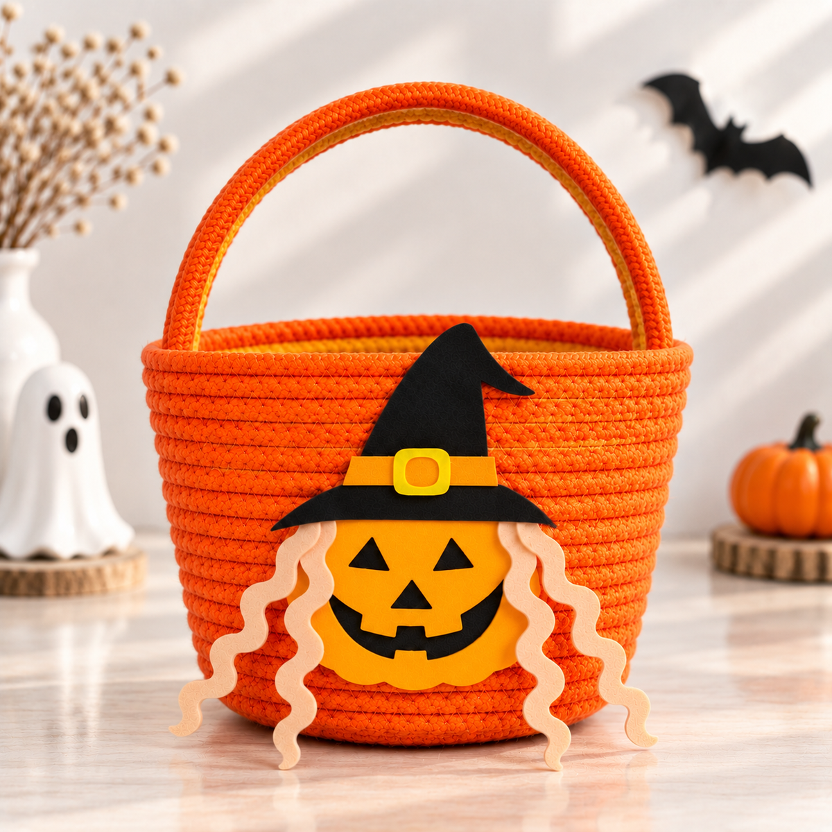 Little Witchy Pumpkin Basket
