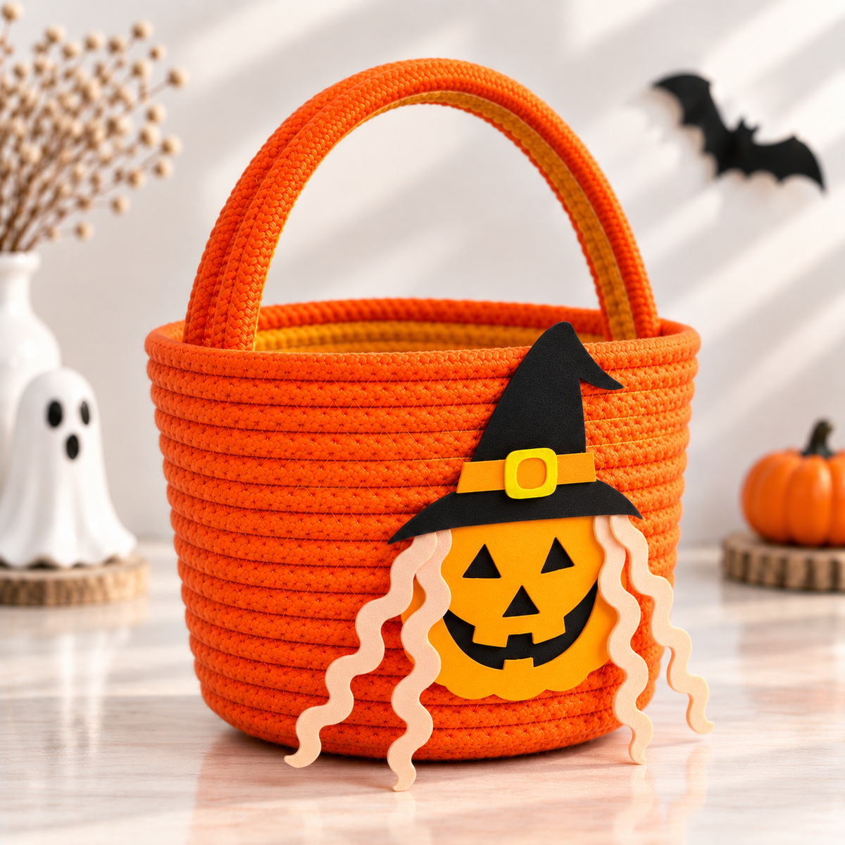 Little Witchy Pumpkin Basket