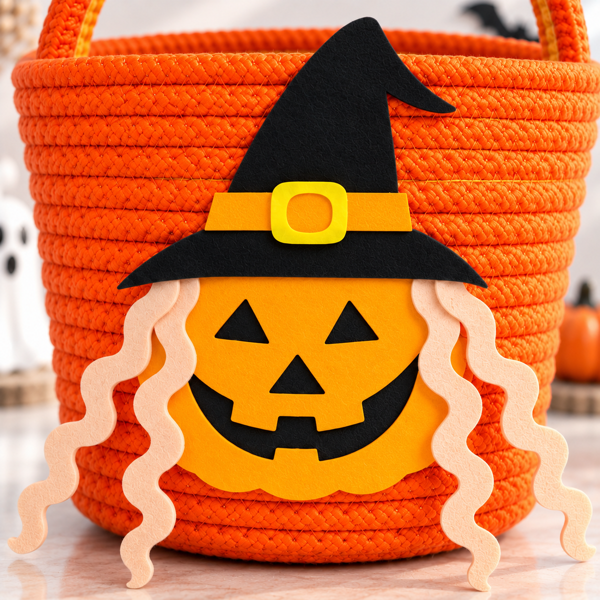Little Witchy Pumpkin Basket