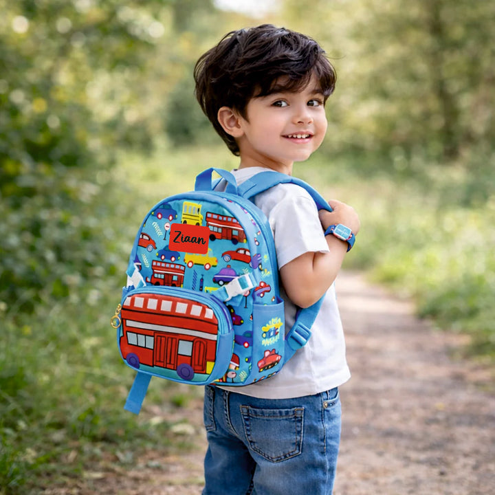 Little City Explorer  For Todlers & Kids -Skyline Traffic Backpack