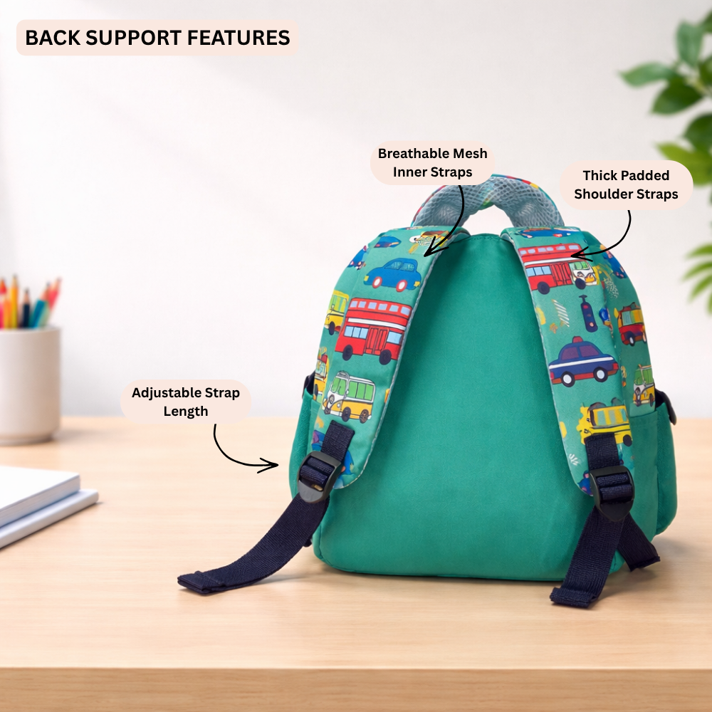 Little City Explorer  For Todlers & Kids - Green Street Backpack
