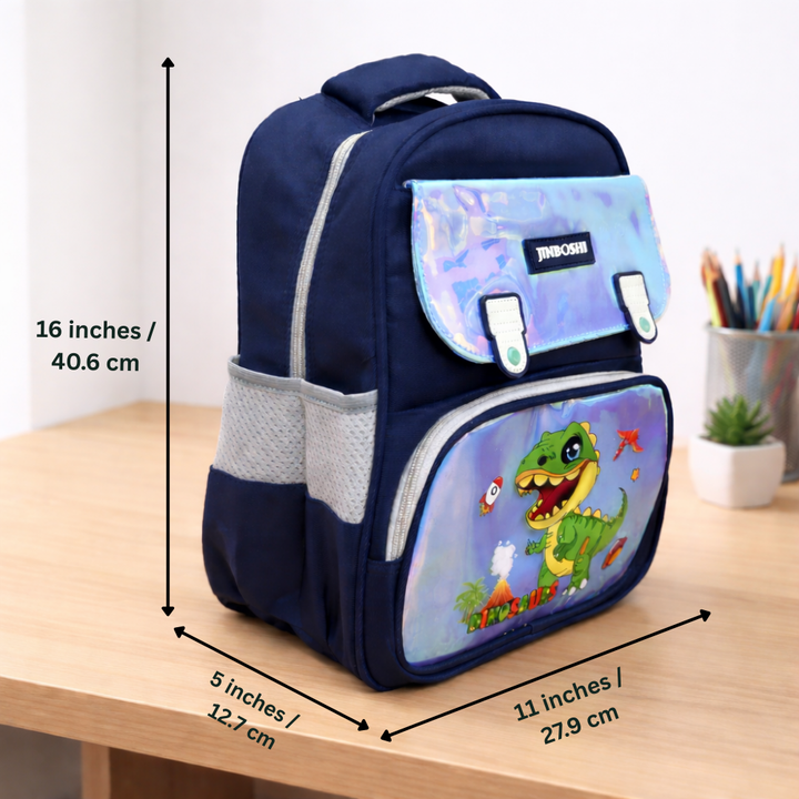 Little Dreamers Hologram Backpack For Todlers & Kids  -Dino Blast Adventure
