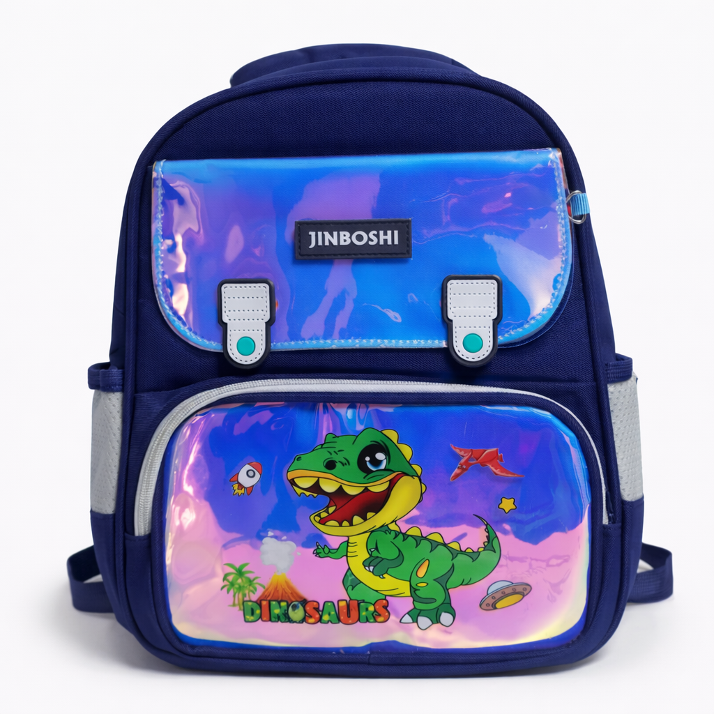 Little Dreamers Hologram Backpack For Todlers & Kids  -Dino Blast Adventure