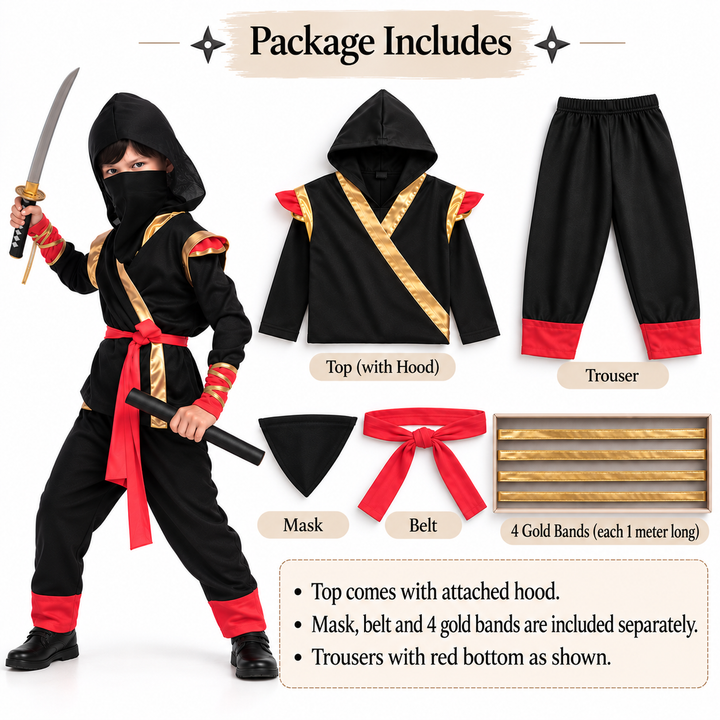Little Ninja Warrior Halloween Costume