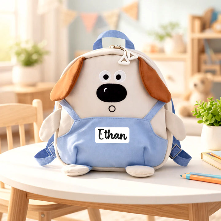 Little Paws Preschool  Adventure Collection -Biscuit Bear Overalls Backpack