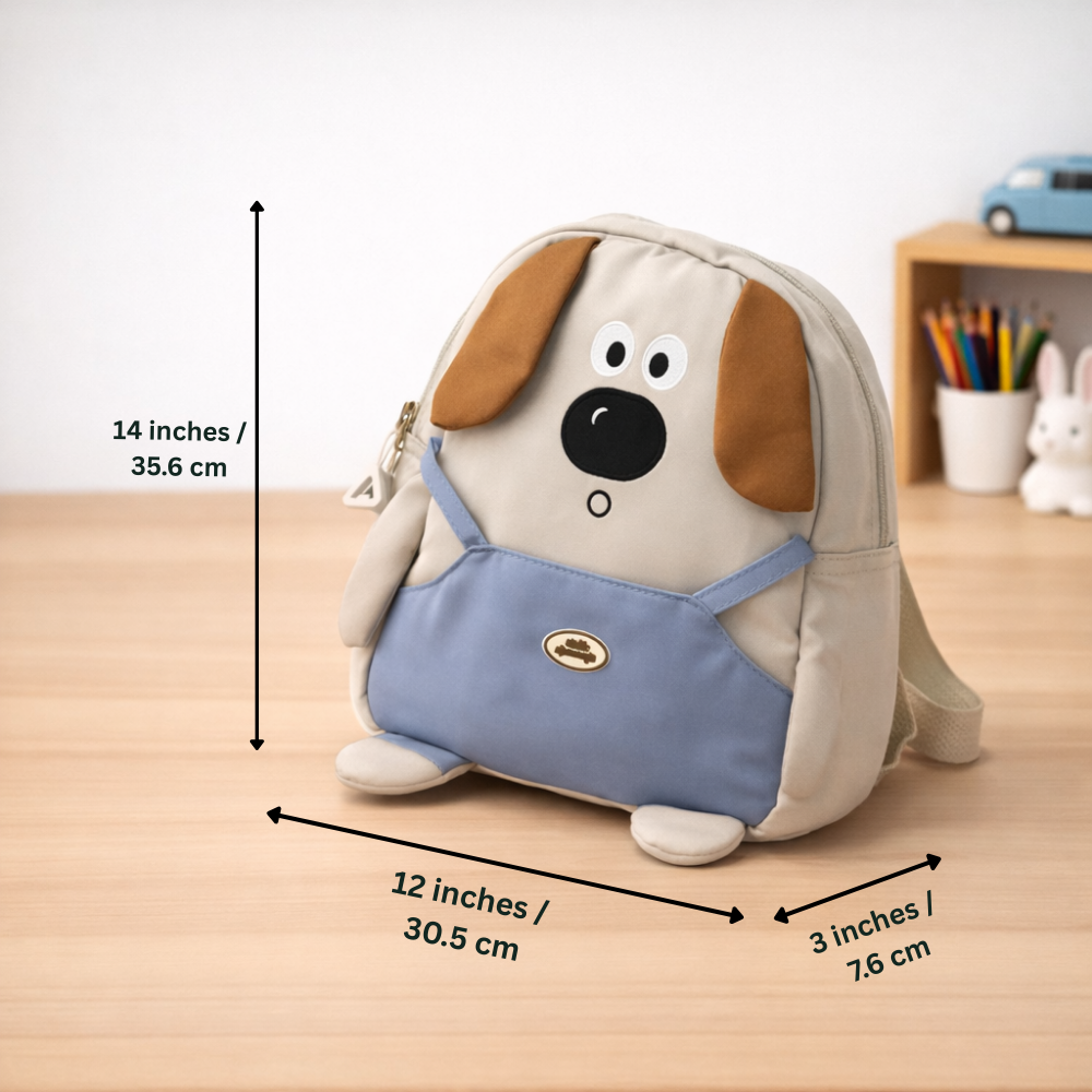 Little Paws Preschool  Adventure Collection -Biscuit Bear Overalls Backpack