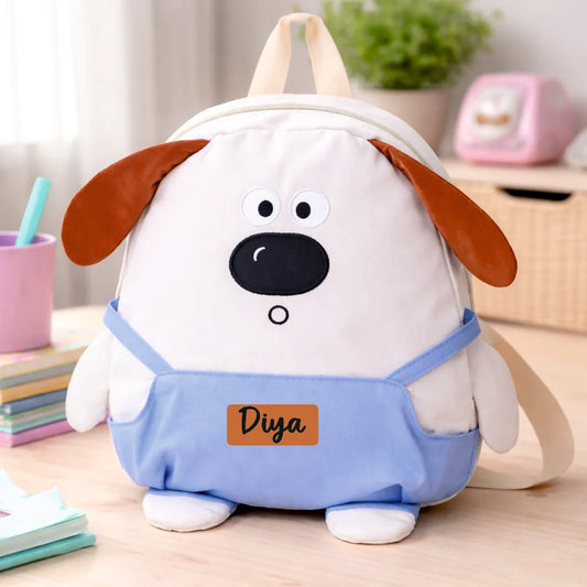 Little Paws Preschool  Adventure Collection - Milo Blue Overalls Backpack