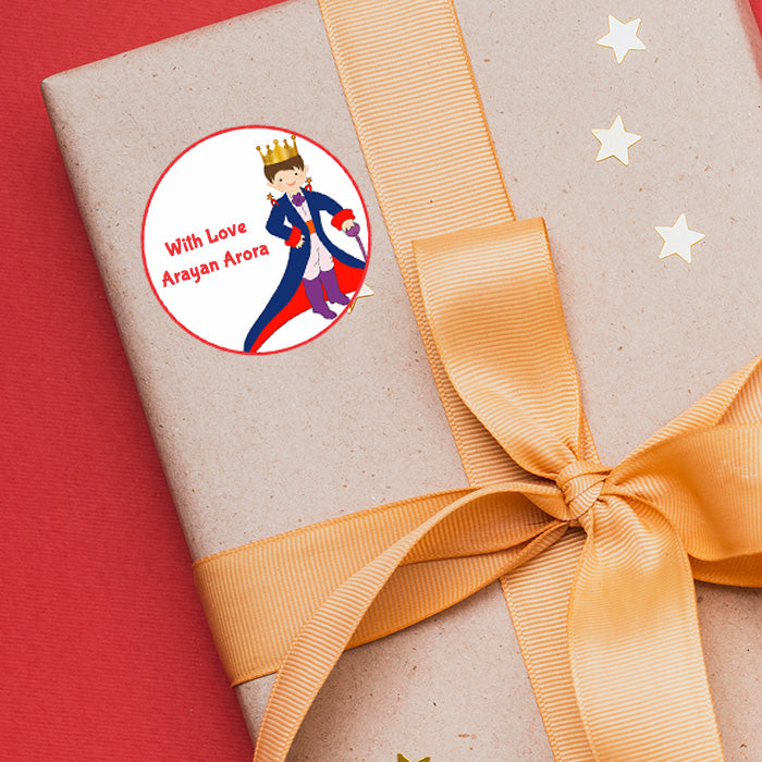Personalised Gift Sticker - Little Prince - Set of 60