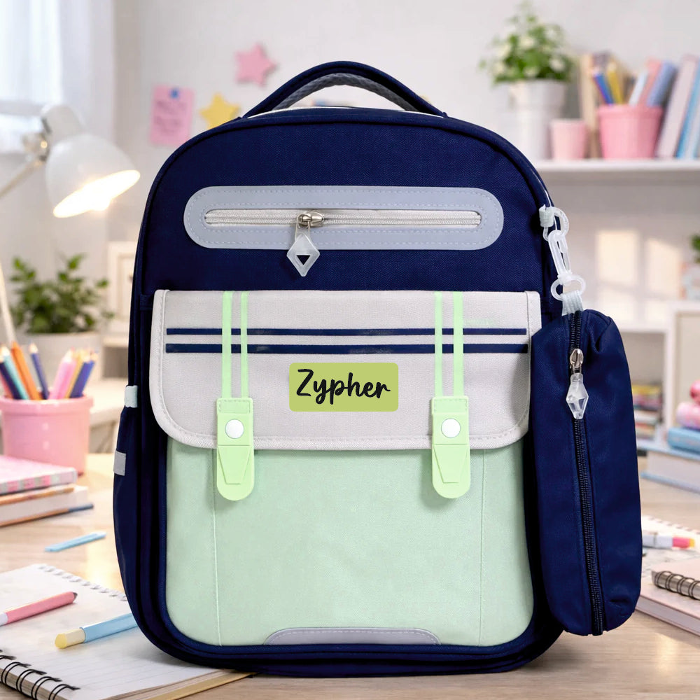 Little Scholars Series - Navy Mint Backpack