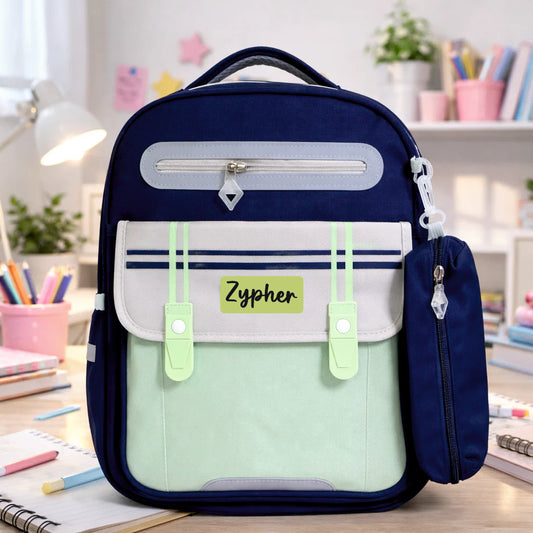 Little Scholars Series - Navy Mint Backpack