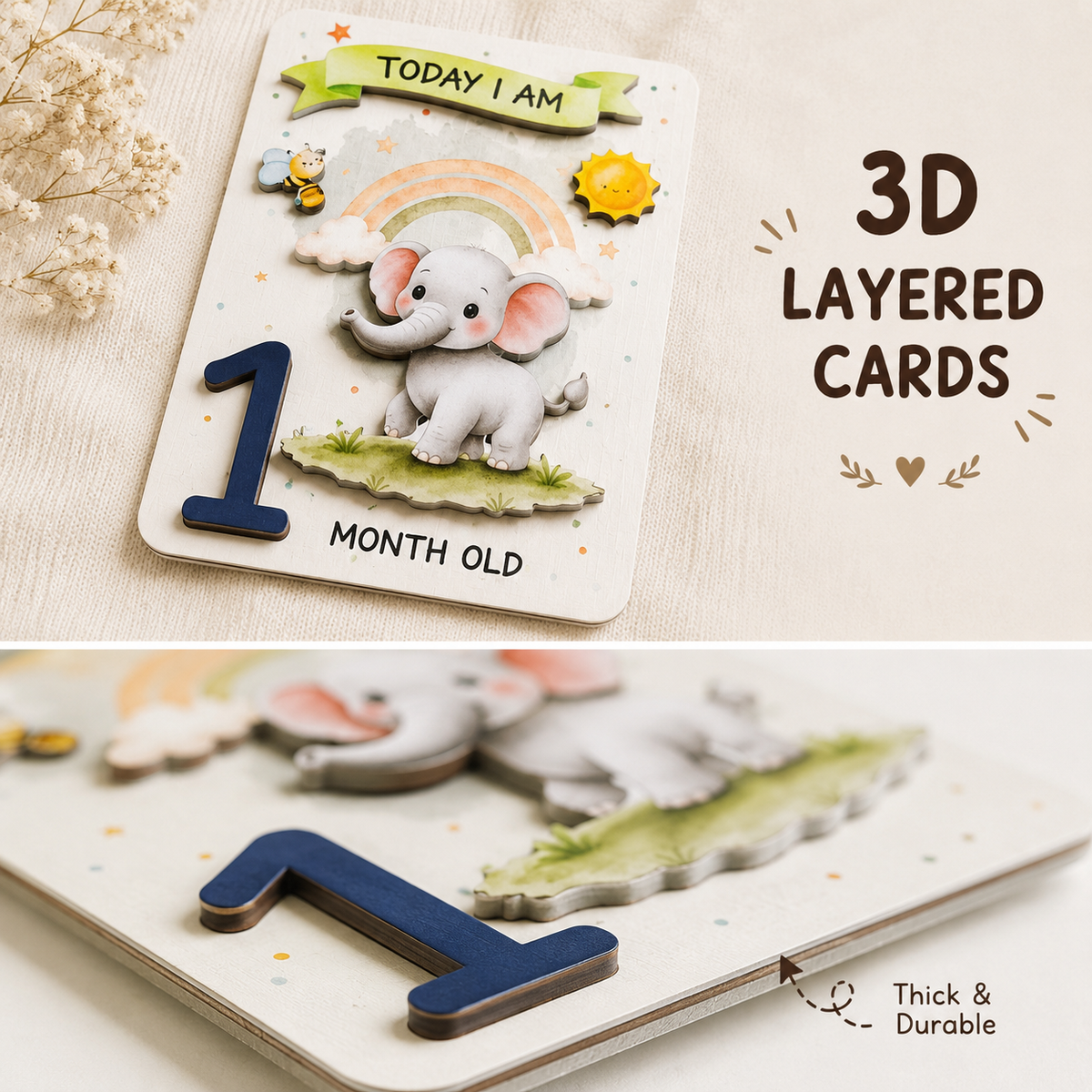 Little Wonders 3D Milestone Cards