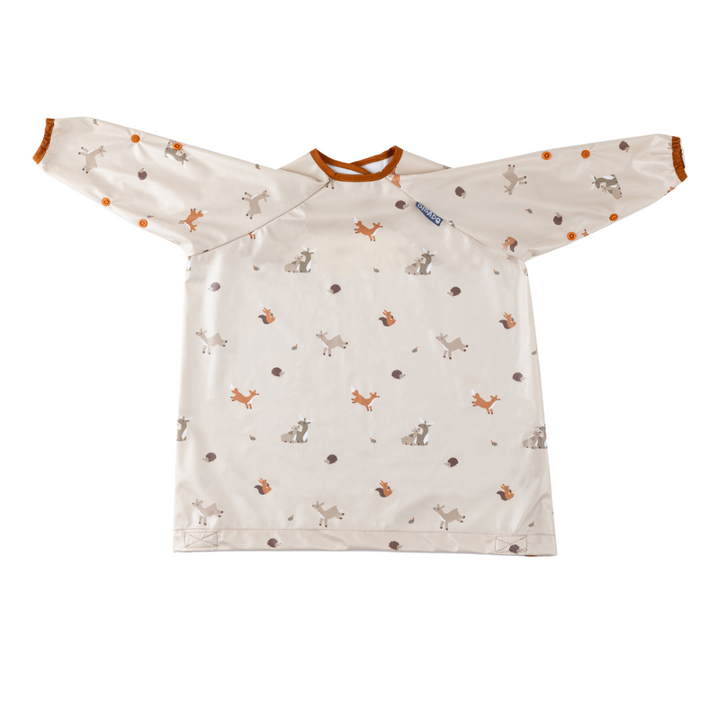 Long Sleeve Coverall Weaning Bib Forest Friends