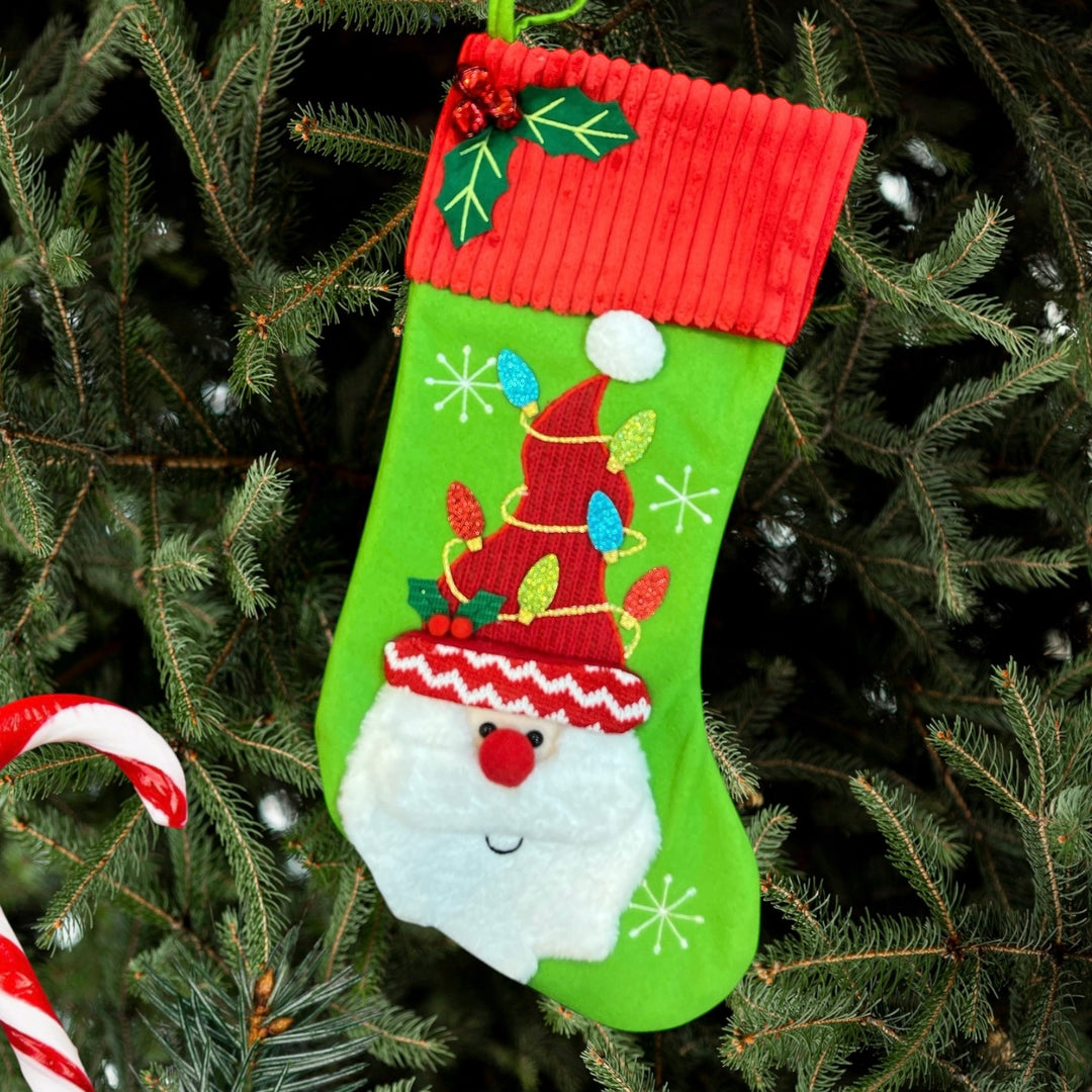 Babble Wrap Luxury Mistletoe Stocking (Set of 3)