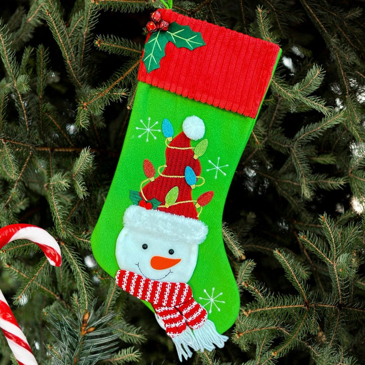 Babble Wrap Luxury Mistletoe Stocking (Set of 3)