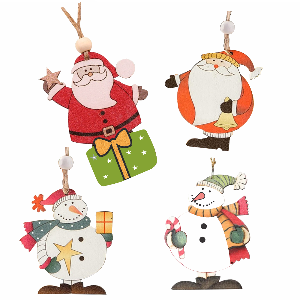 Babble Wrap Joyful Festive Ornaments- Set of 4