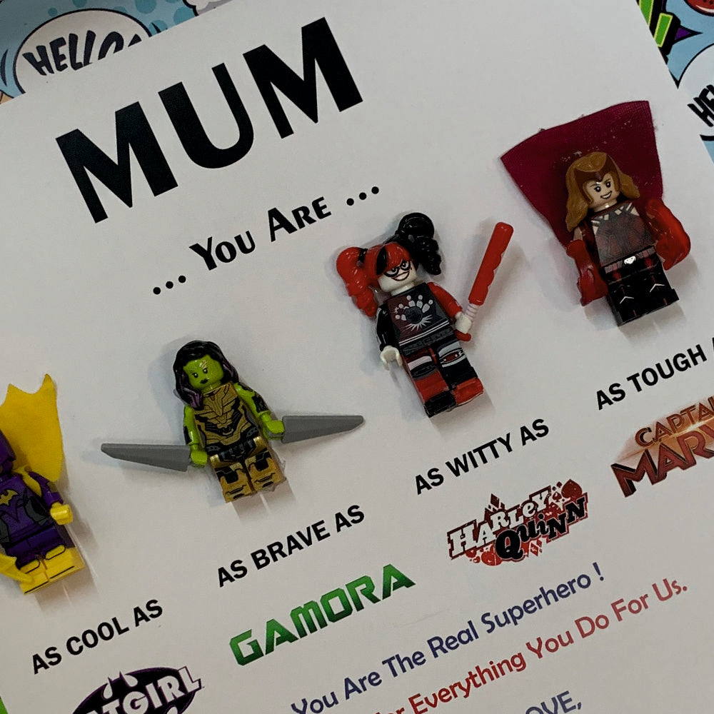 Super Mum Shadow Box Frame with 3D Lego