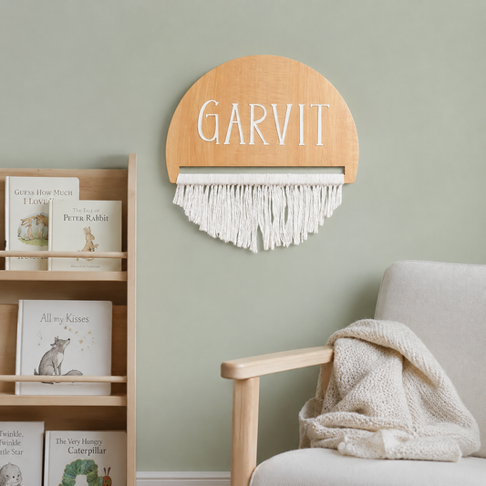 Macrame Magic Name Plaque