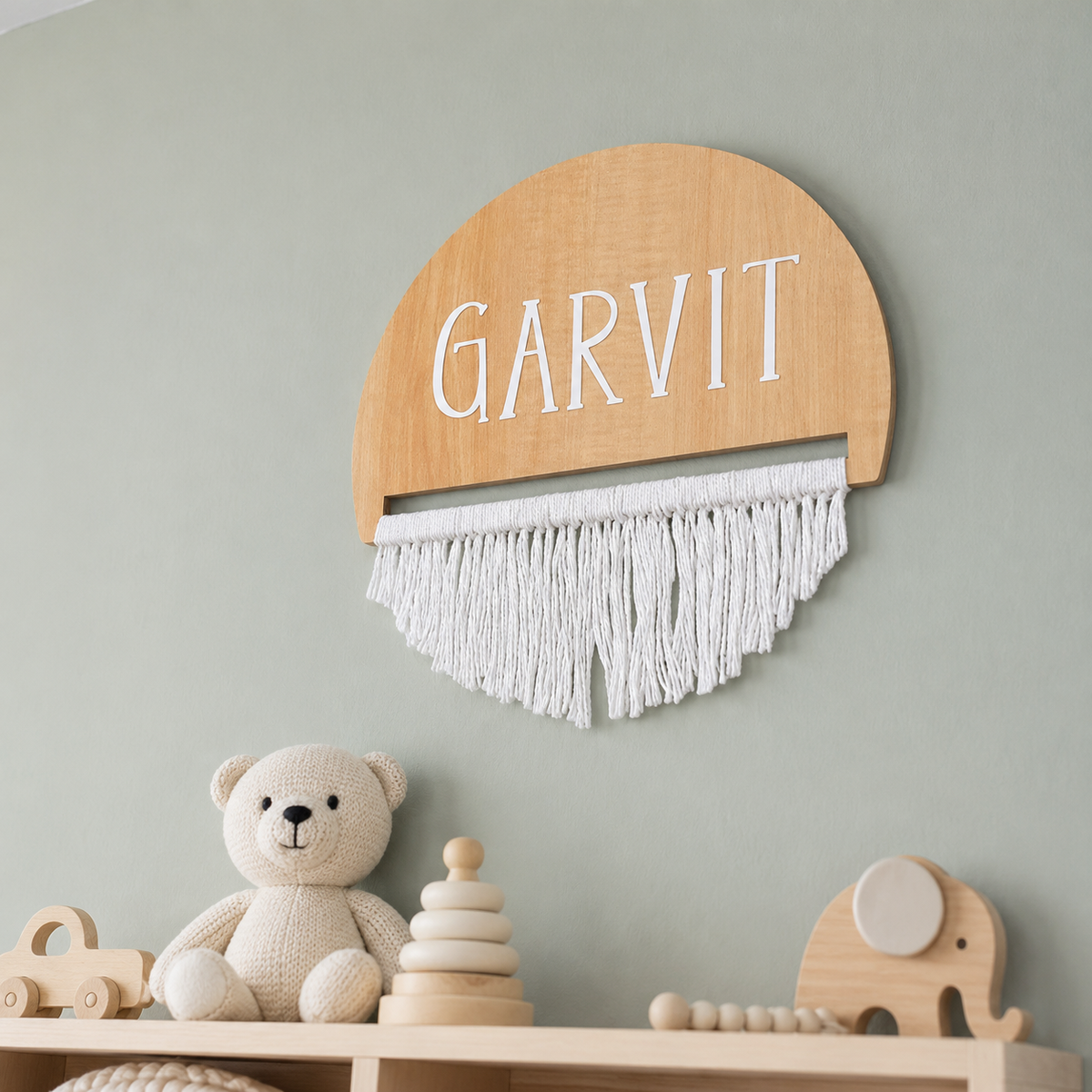 Macrame Magic Name Plaque
