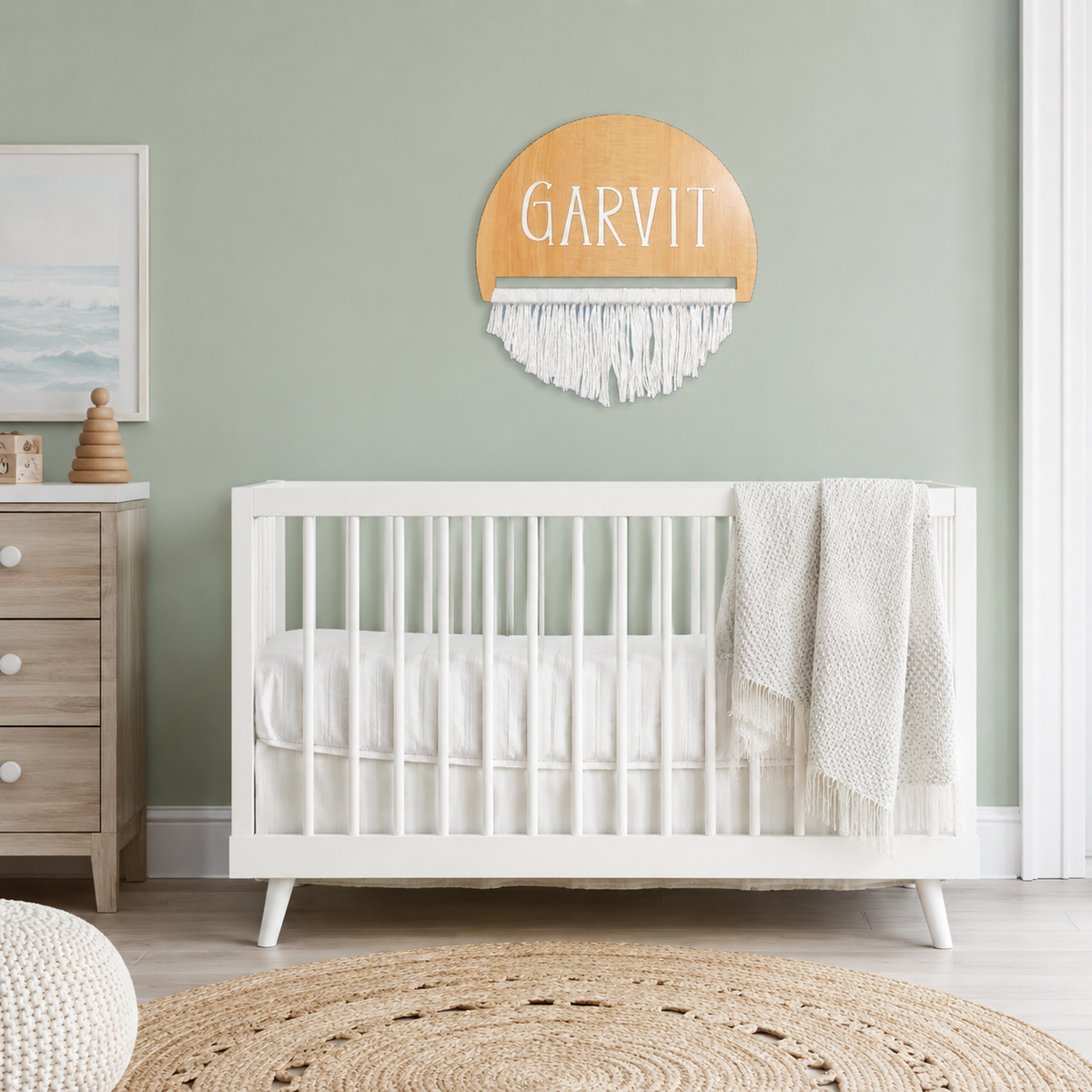 Macrame Magic Name Plaque