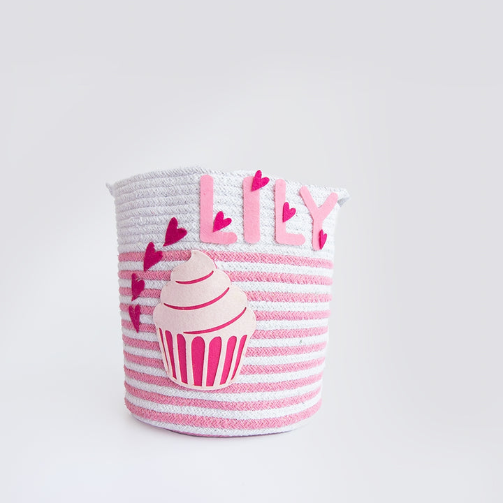 Magical Cupcake- Cotton Rope Baskets (Individual/Set Of 2)