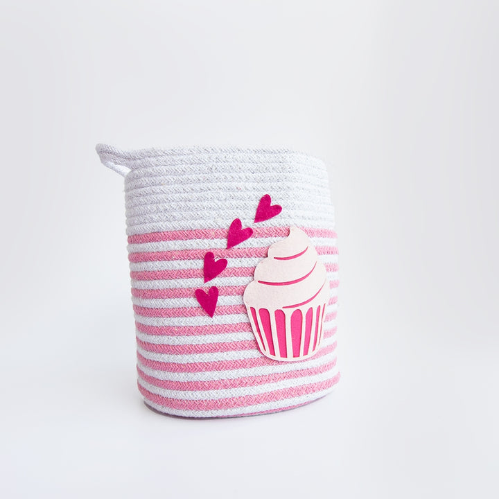 Magical Cupcake- Cotton Rope Baskets (Individual/Set Of 2)