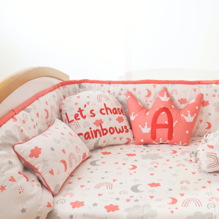 Magical Rainbows - Quilted Pillow