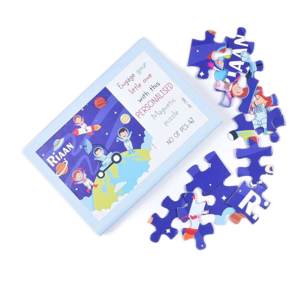 Magnetic Puzzles - Happy Astronauts