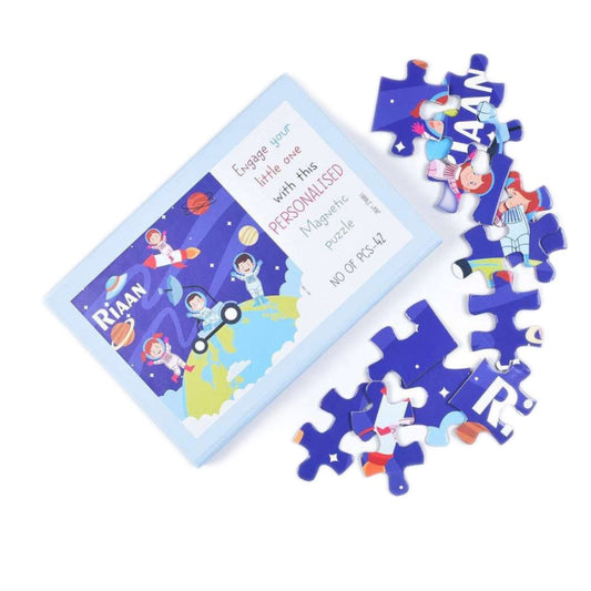 Magnetic Puzzles - Happy Astronauts