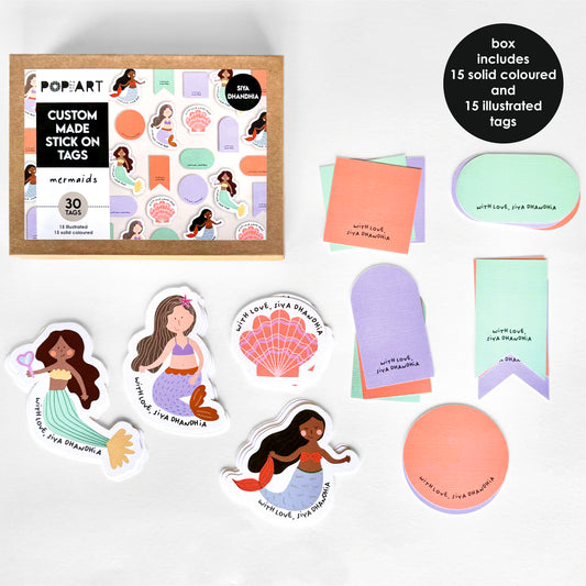Stick On Tags | Mermaids