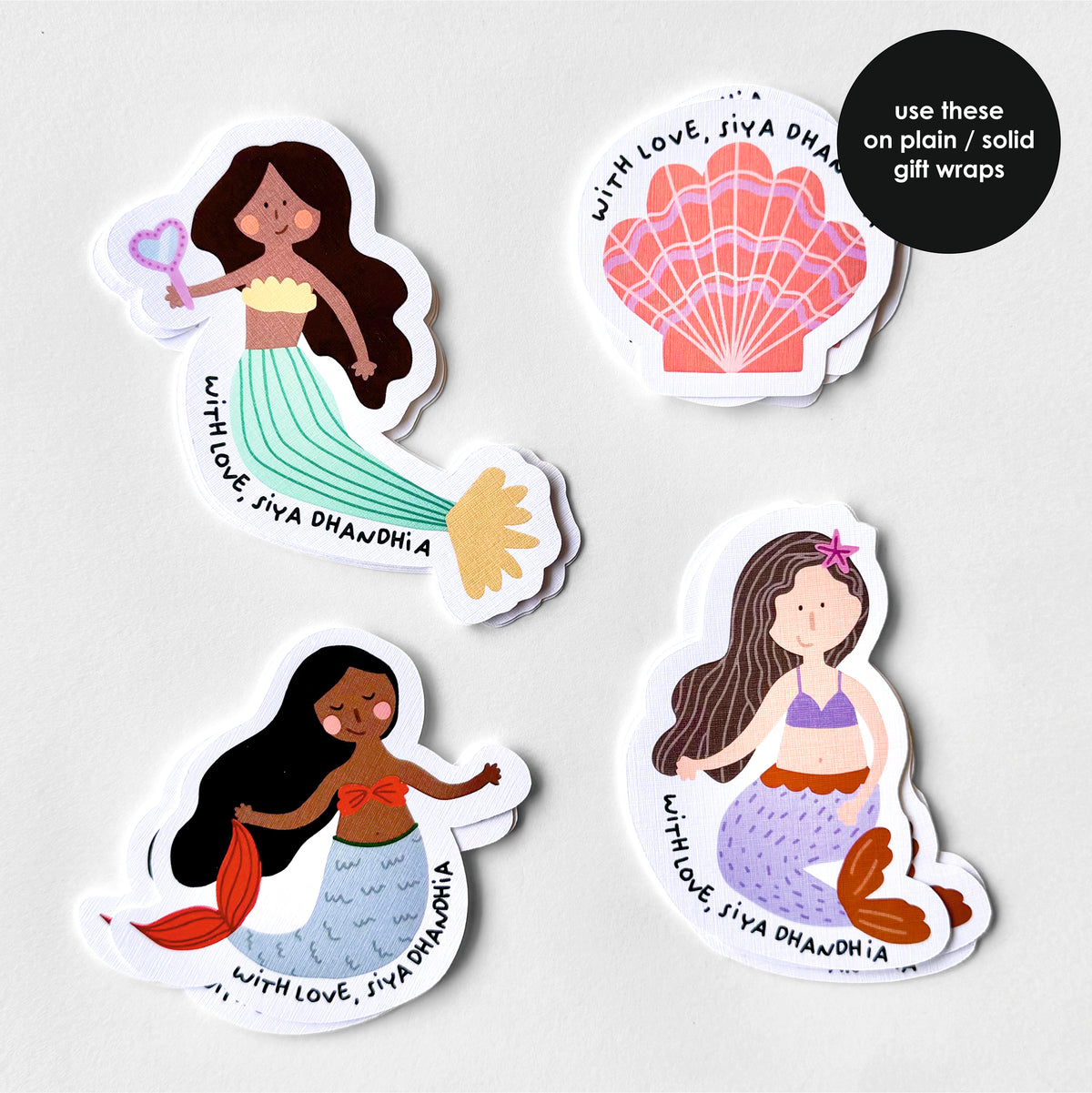 Stick On Tags | Mermaids